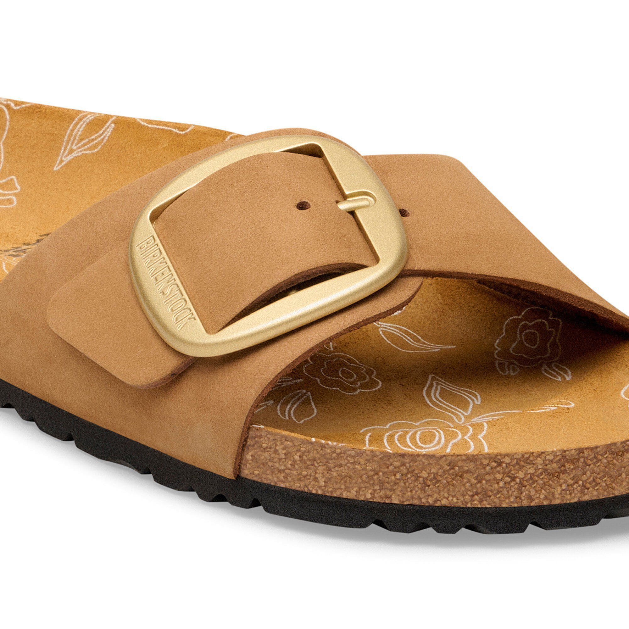 Madrid Big Buckle Nubuk Leather