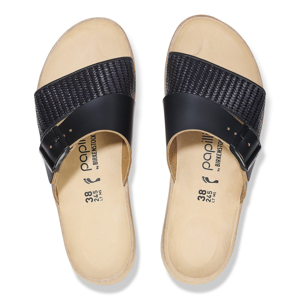 Almina Raffia Natural Leather/Synthetics