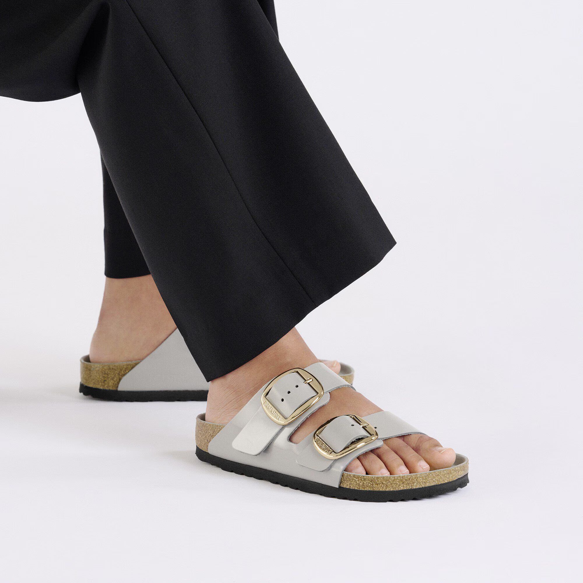 Arizona Big Buckle Natural Leather Patent