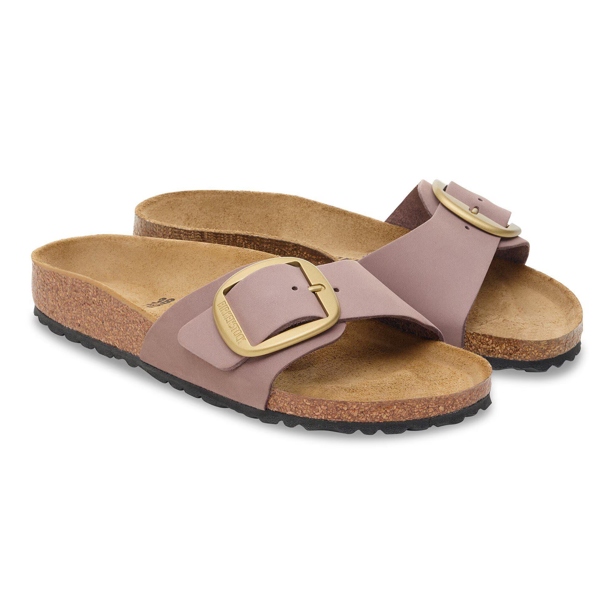 Madrid Big Buckle Nubuk Leather
