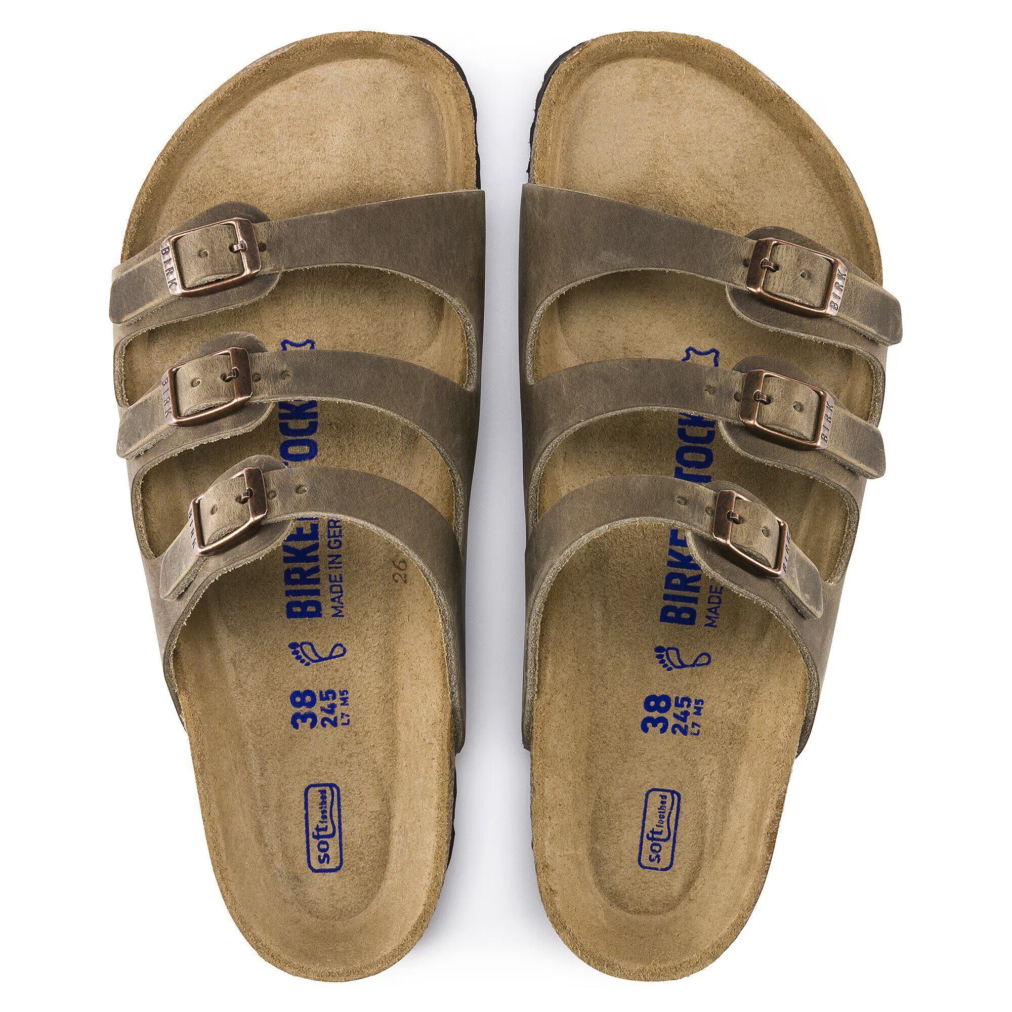 Florida Soft Footbed Natural Leather Oiled