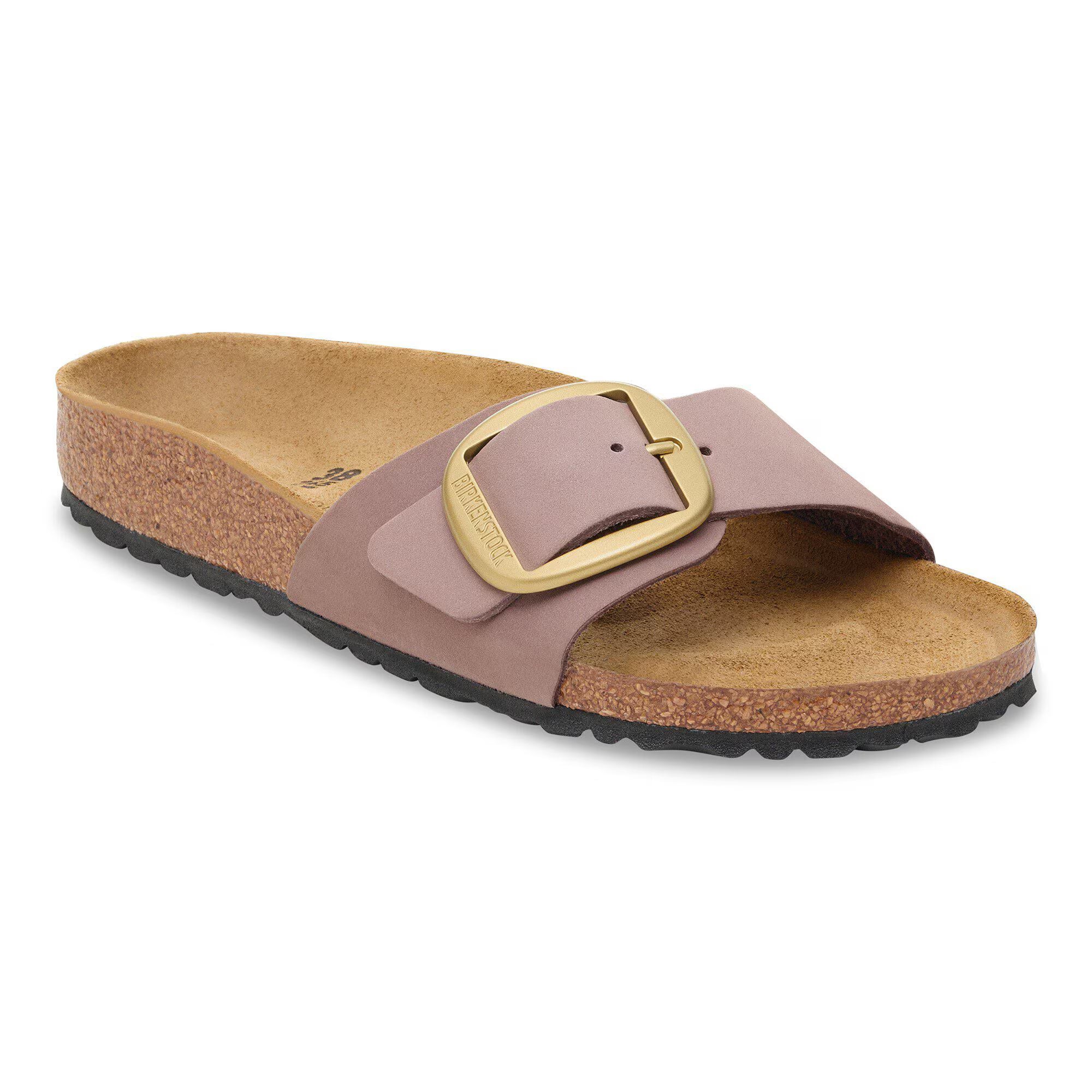 Madrid Big Buckle Nubuk Leather