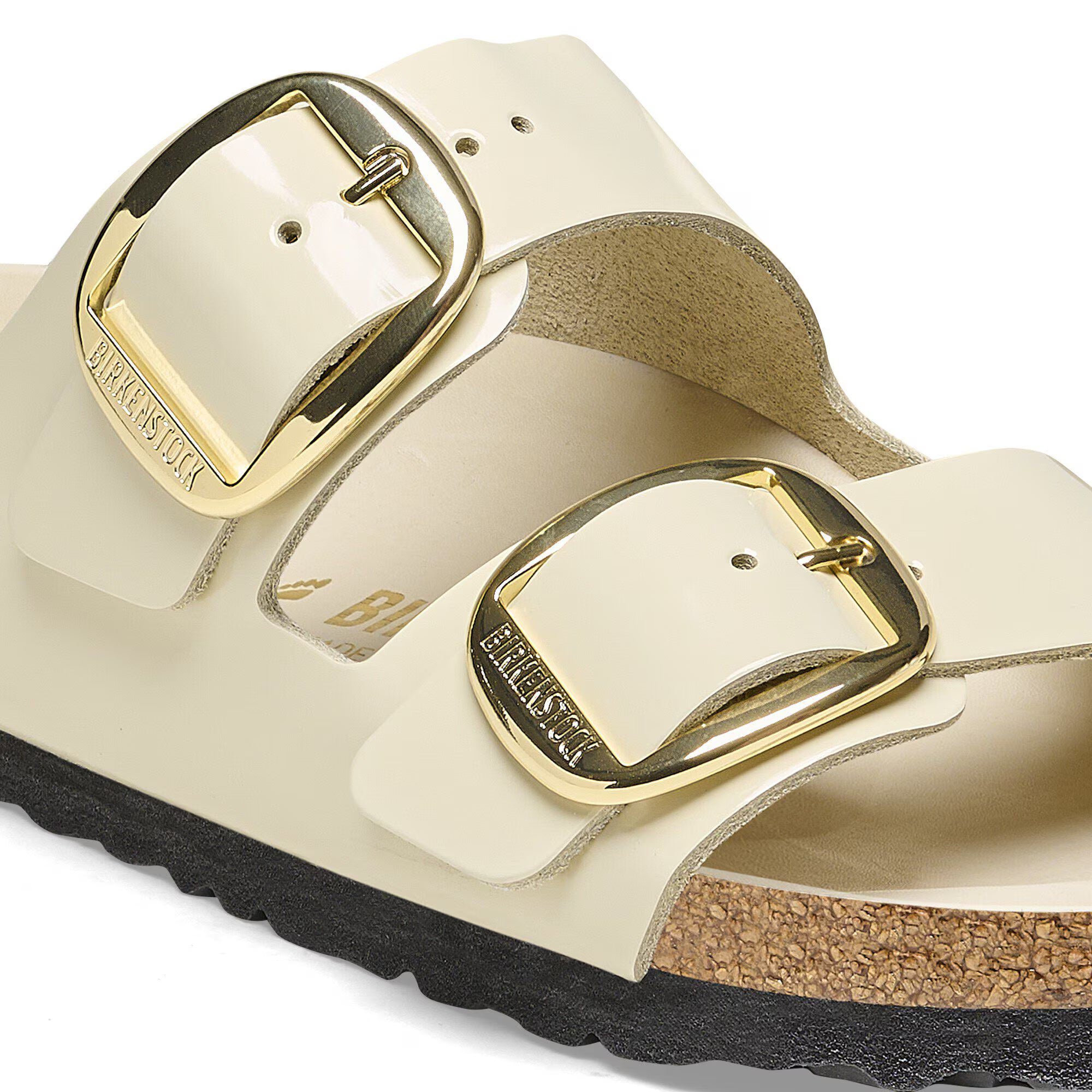 Arizona Big Buckle Natural Leather Patent