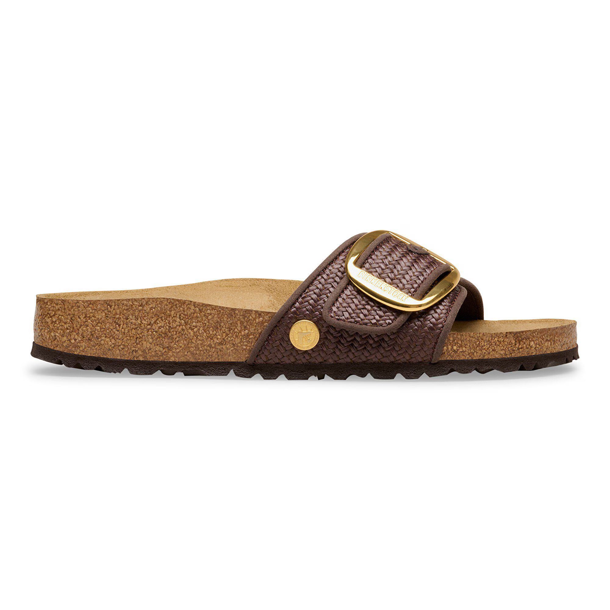 Madrid Big Buckle Raffia Textile
