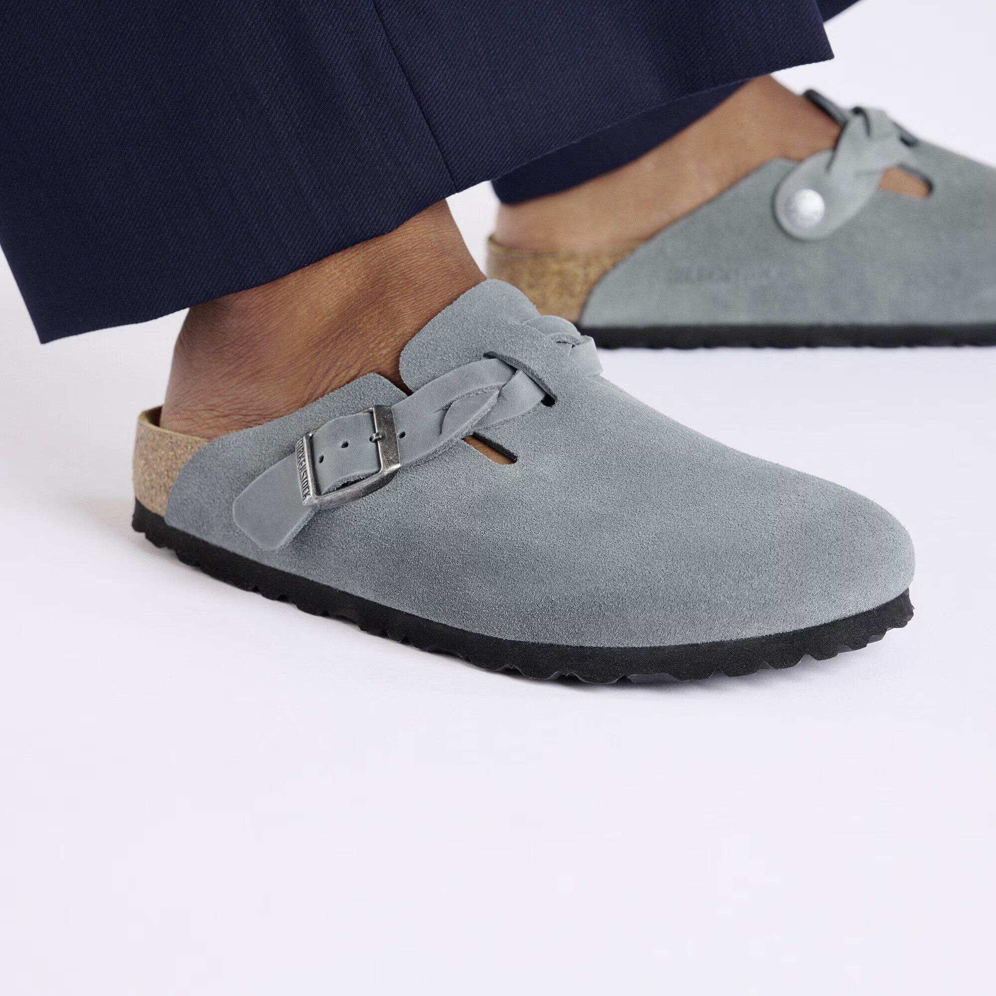 Boston Braided Suede Leather
