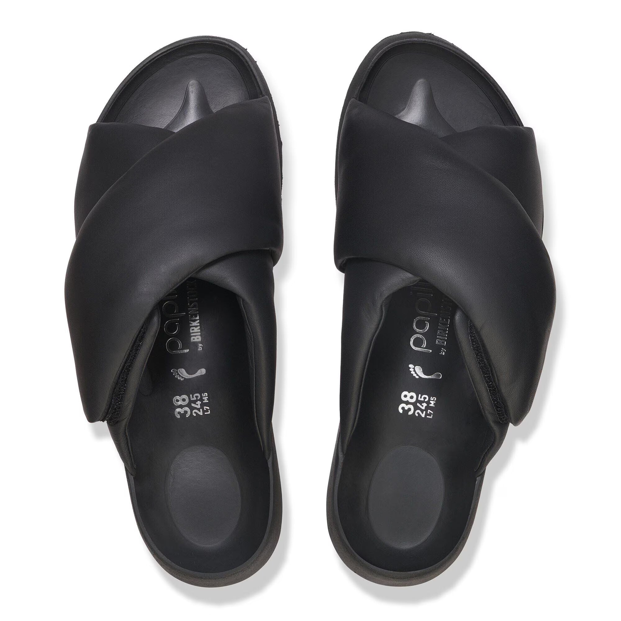 Theda Cross Strap Natural Leather