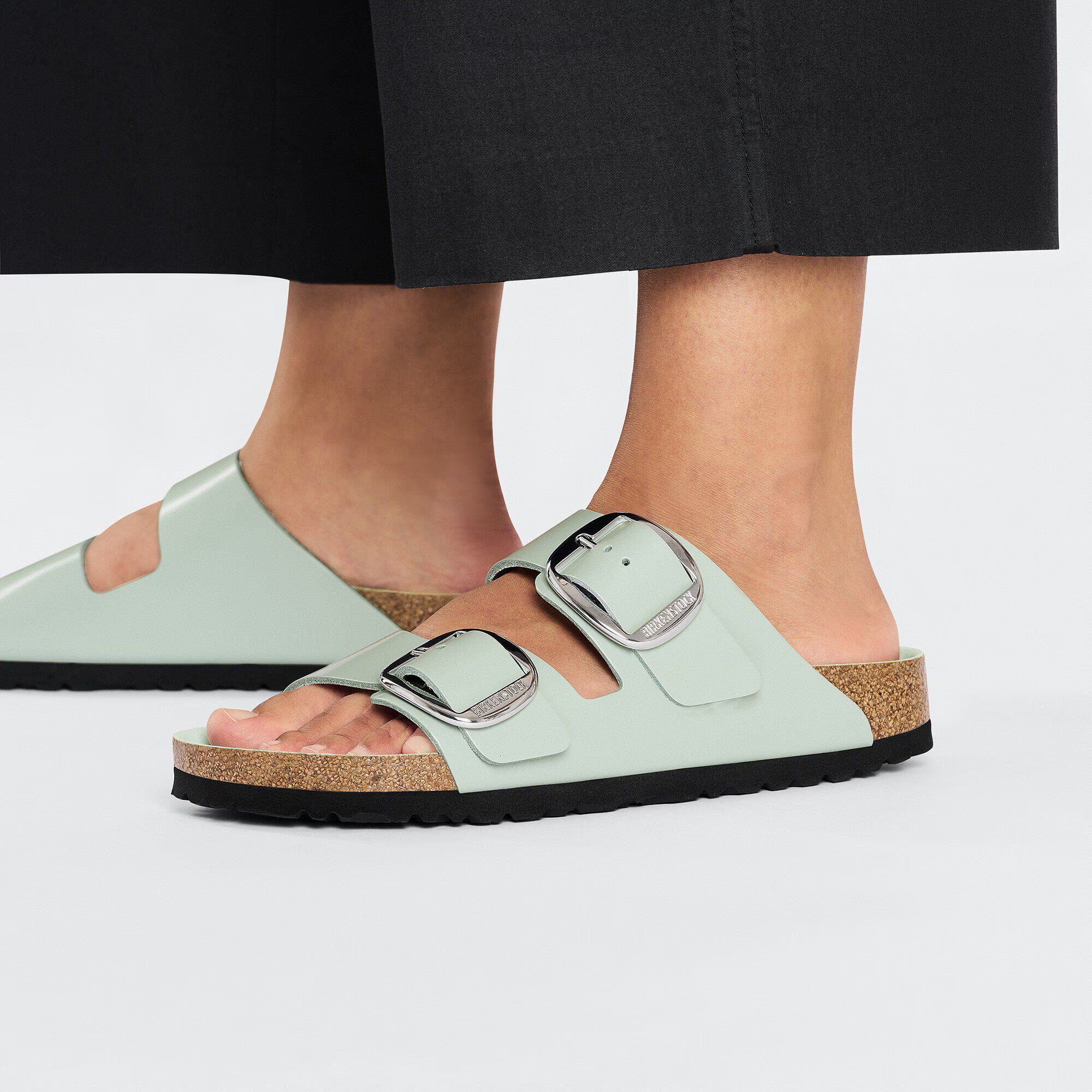 Arizona Big Buckle Natural Leather Patent
