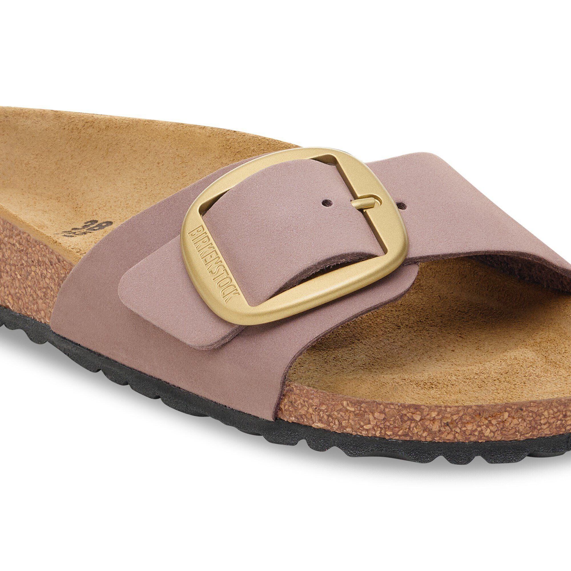 Madrid Big Buckle Nubuk Leather