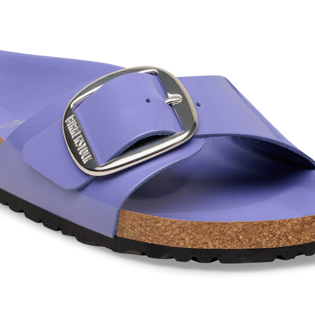 Madrid Big Buckle Natural Leather Patent
