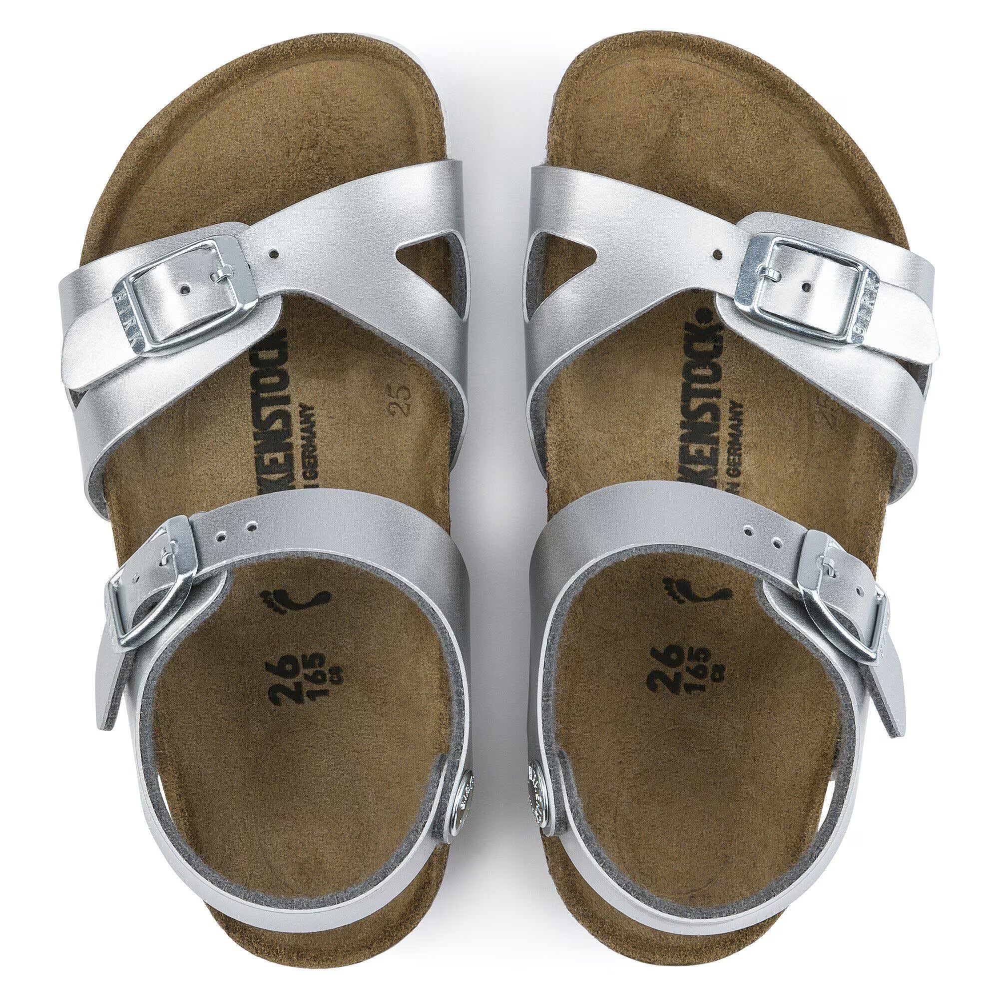 Rio Kids Birko-Flor Electric Metallic Silver