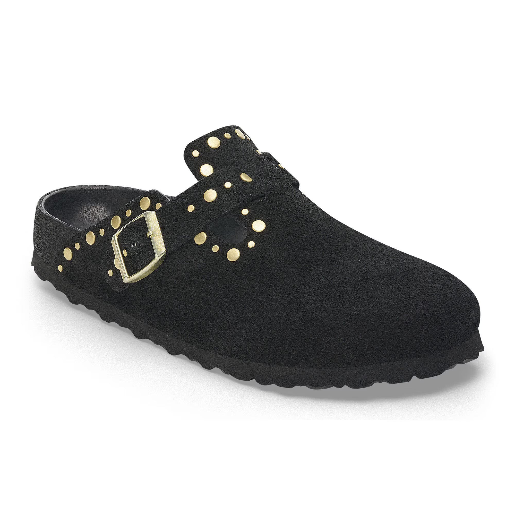 Boston Rivet Suede Leather