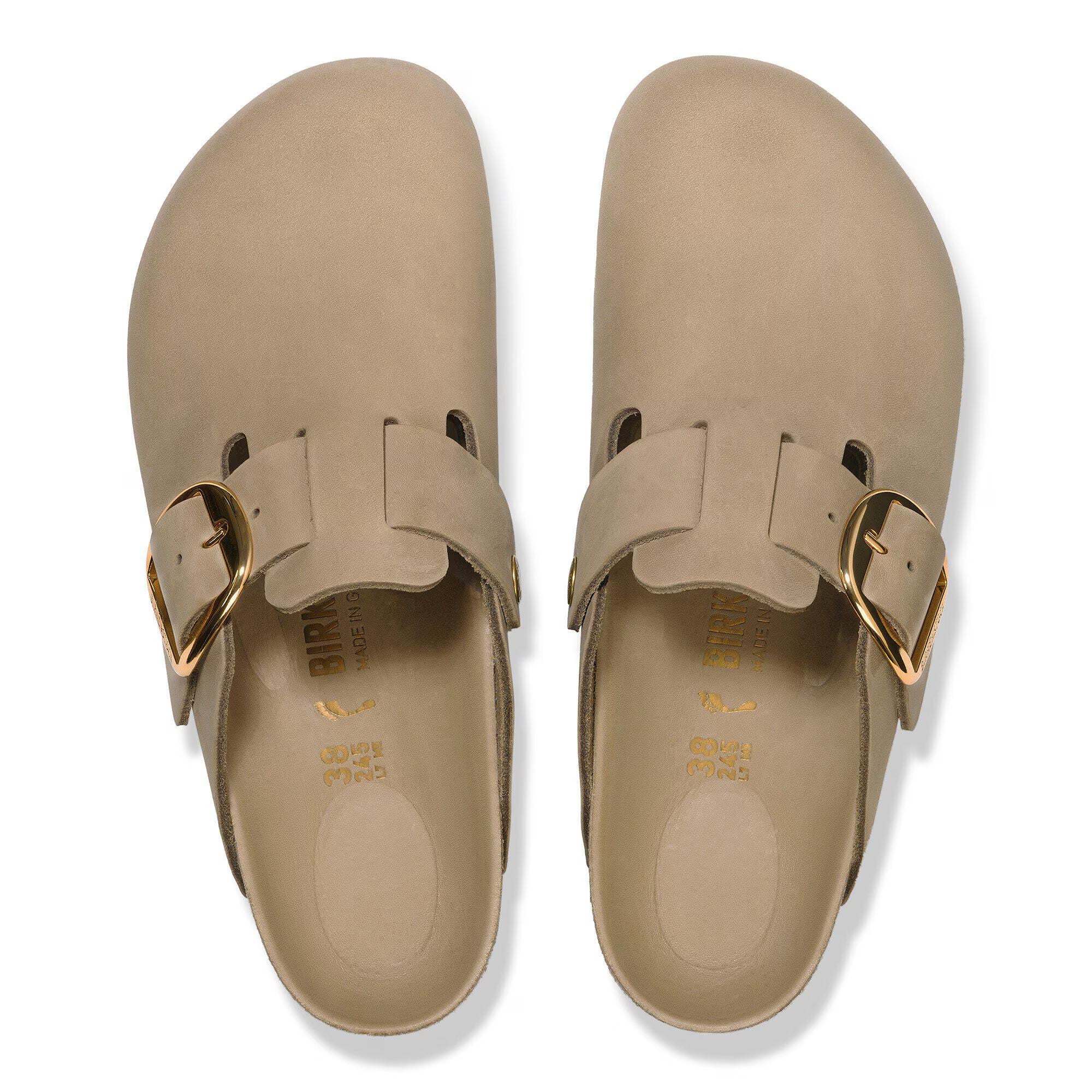Boston Big Buckle Natural Leather Oiled