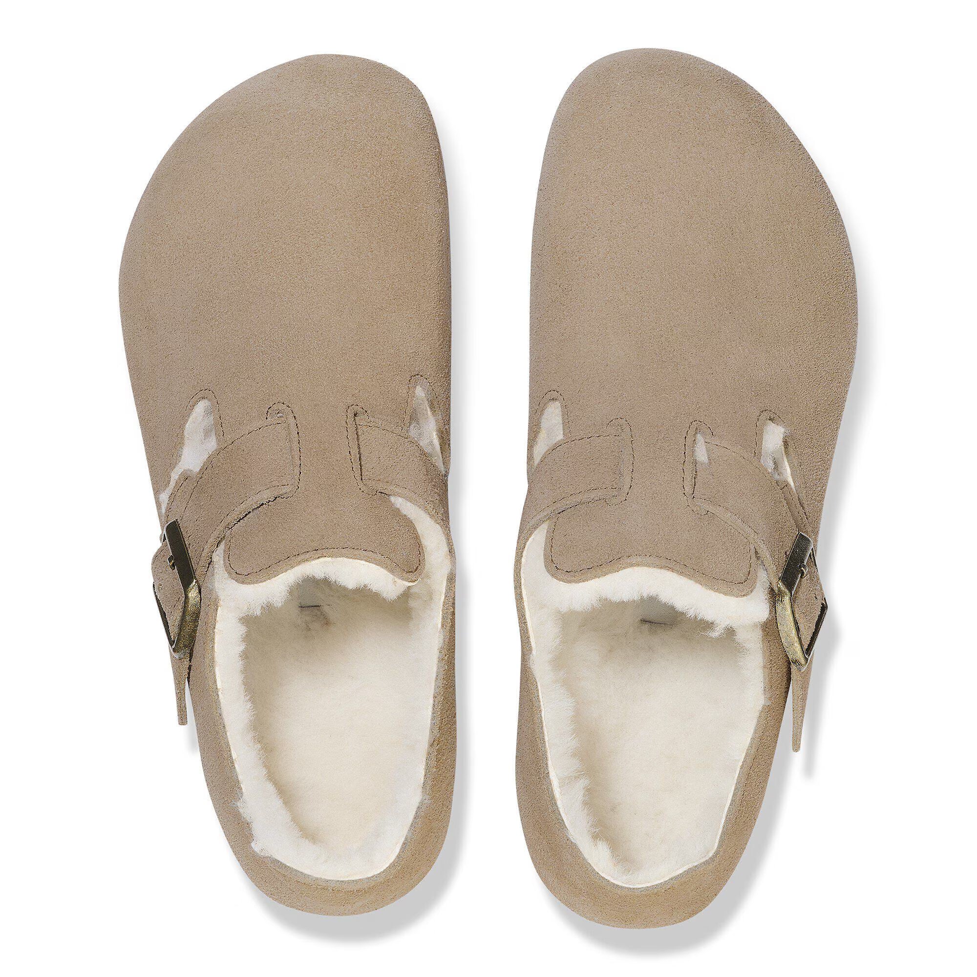 London Shearling Suede Leather
