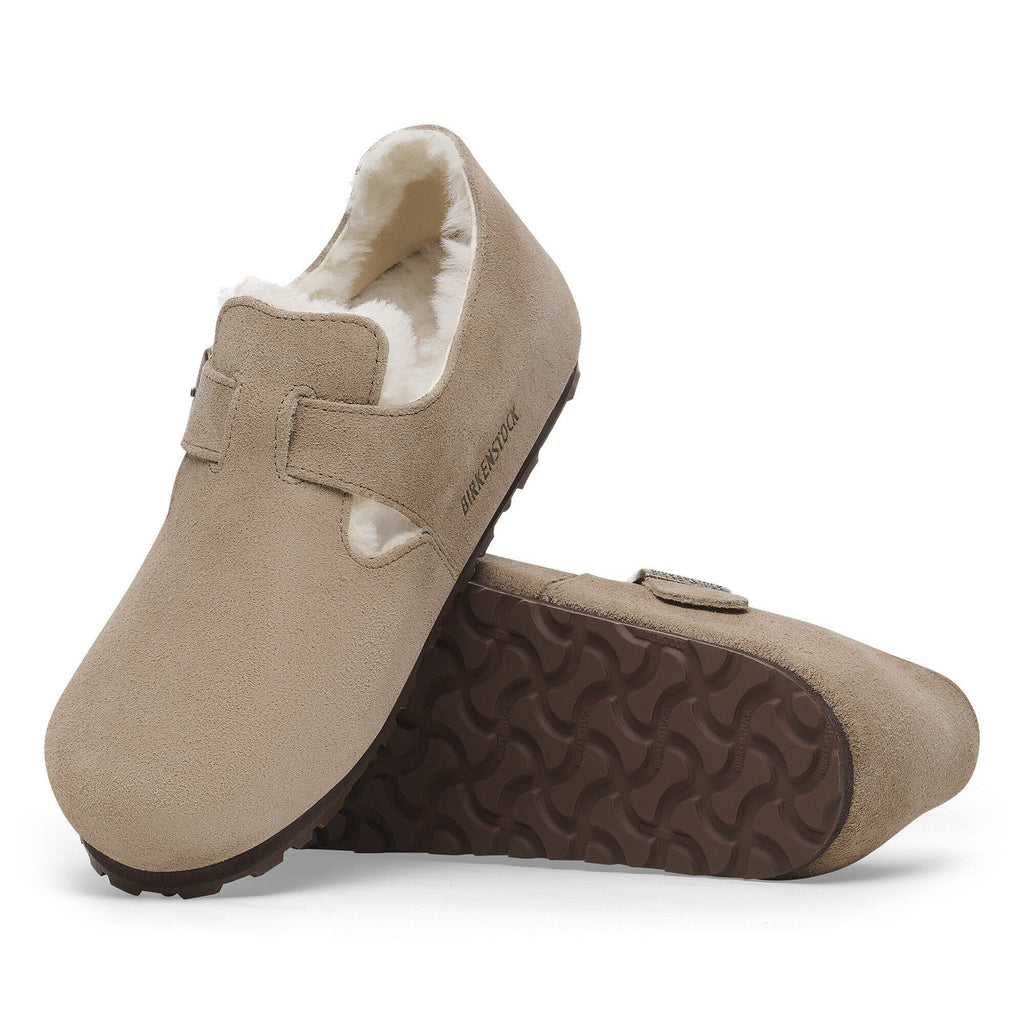 London Shearling Suede Leather