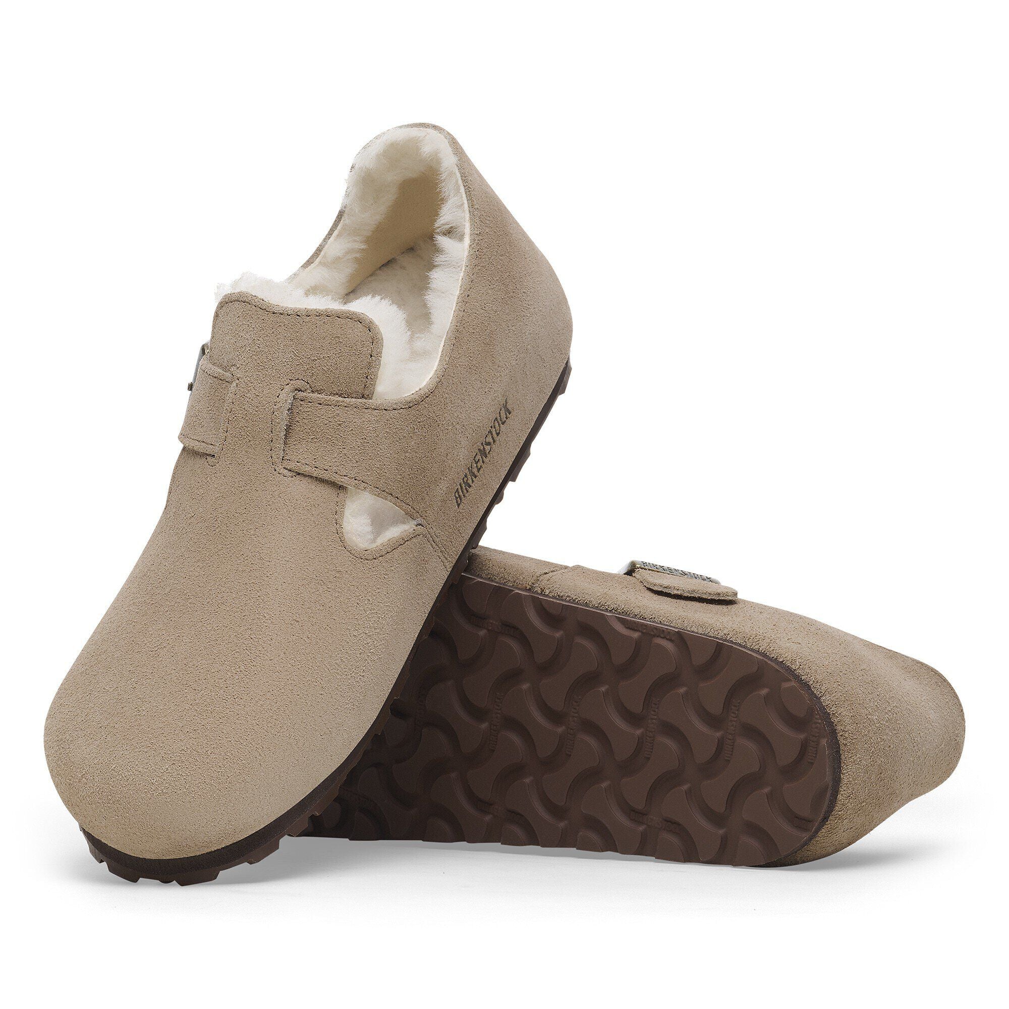 London Shearling Suede Leather