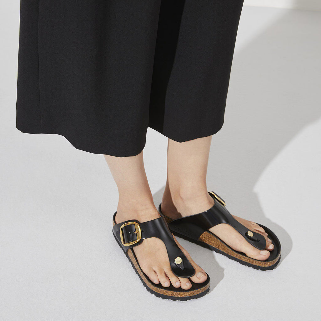 Gizeh Big Buckle Natural Leather Patent