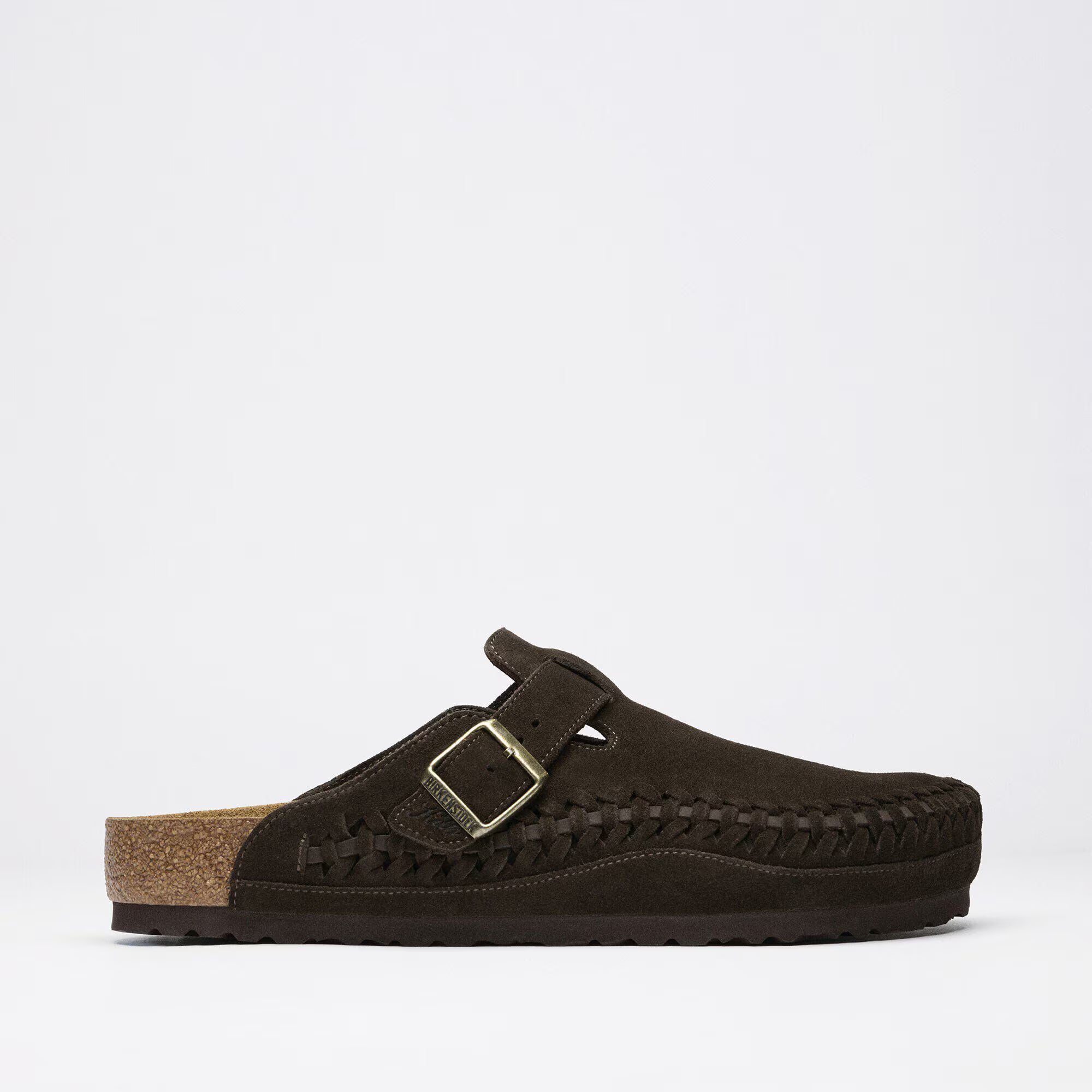 Boston Plaited Suede Leather Mocca
