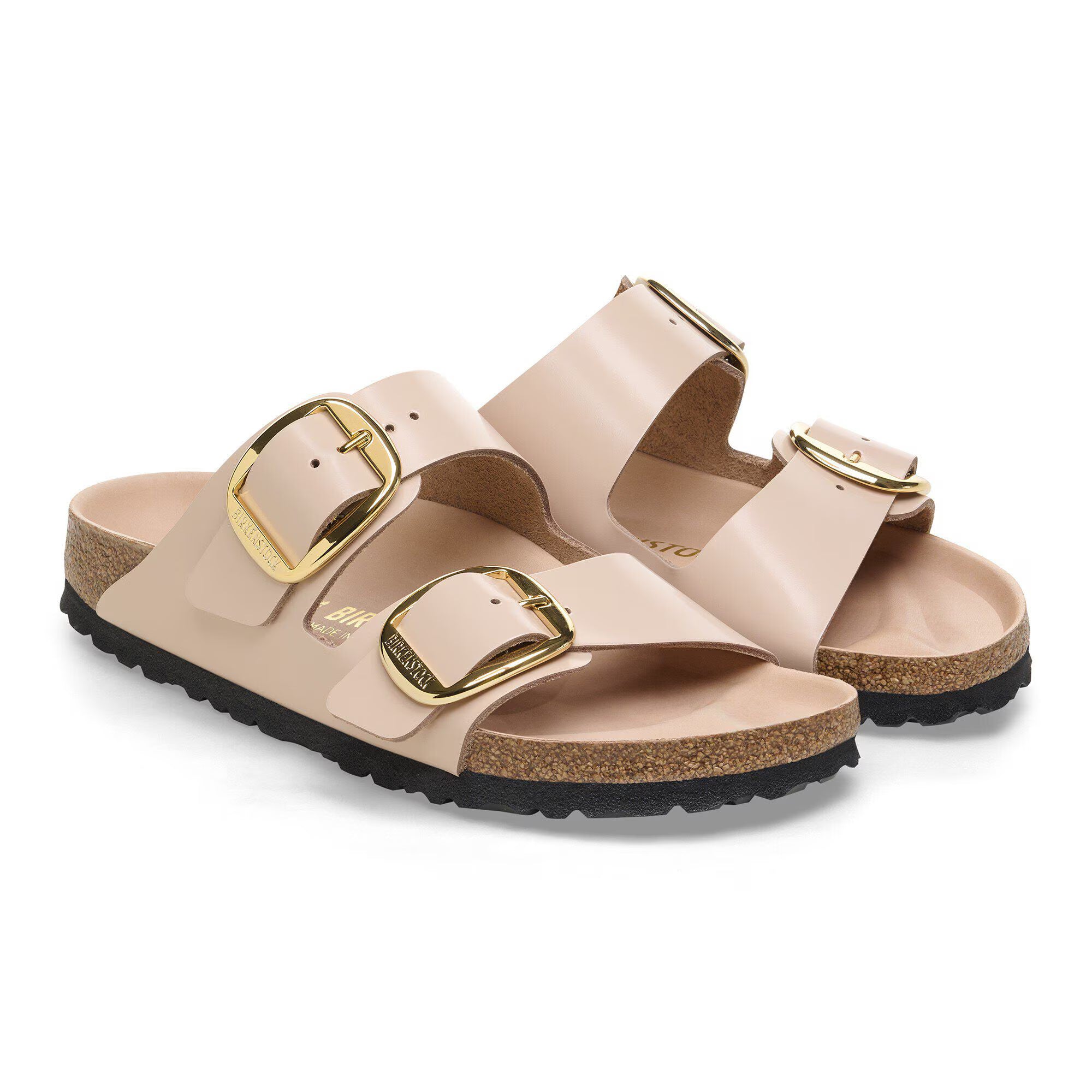 Arizona Big Buckle Natural Leather Patent