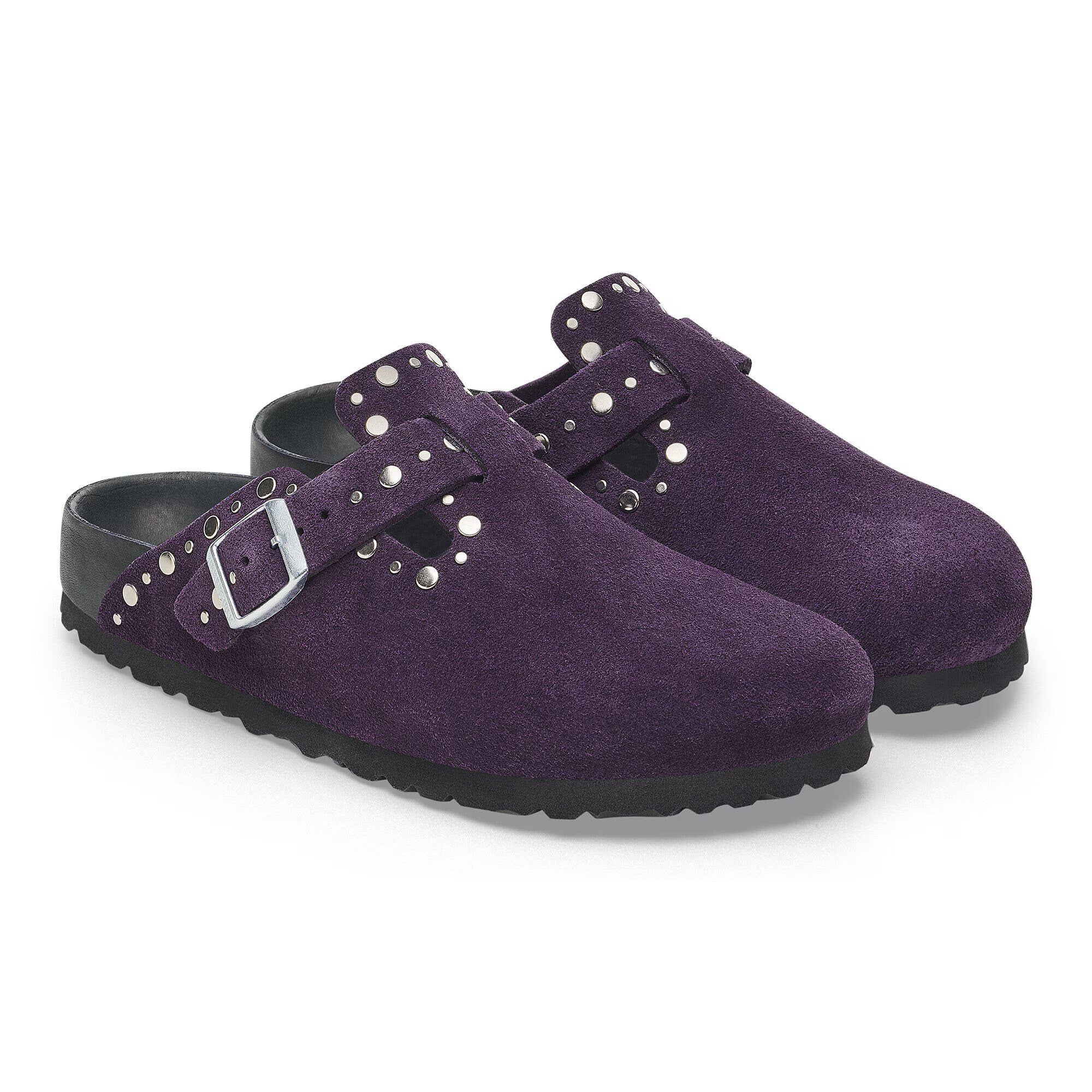 Boston Rivet Suede Leather