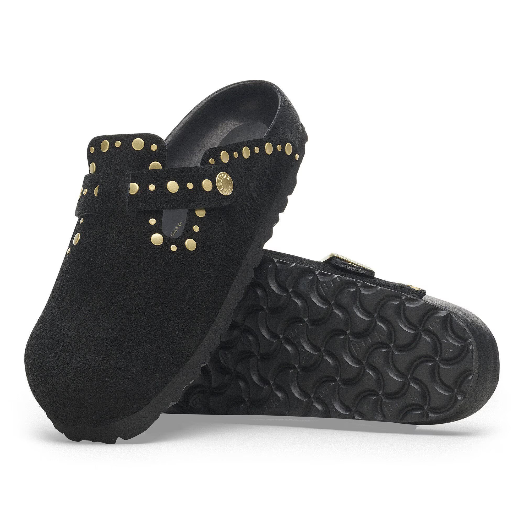 Boston Rivet Suede Leather