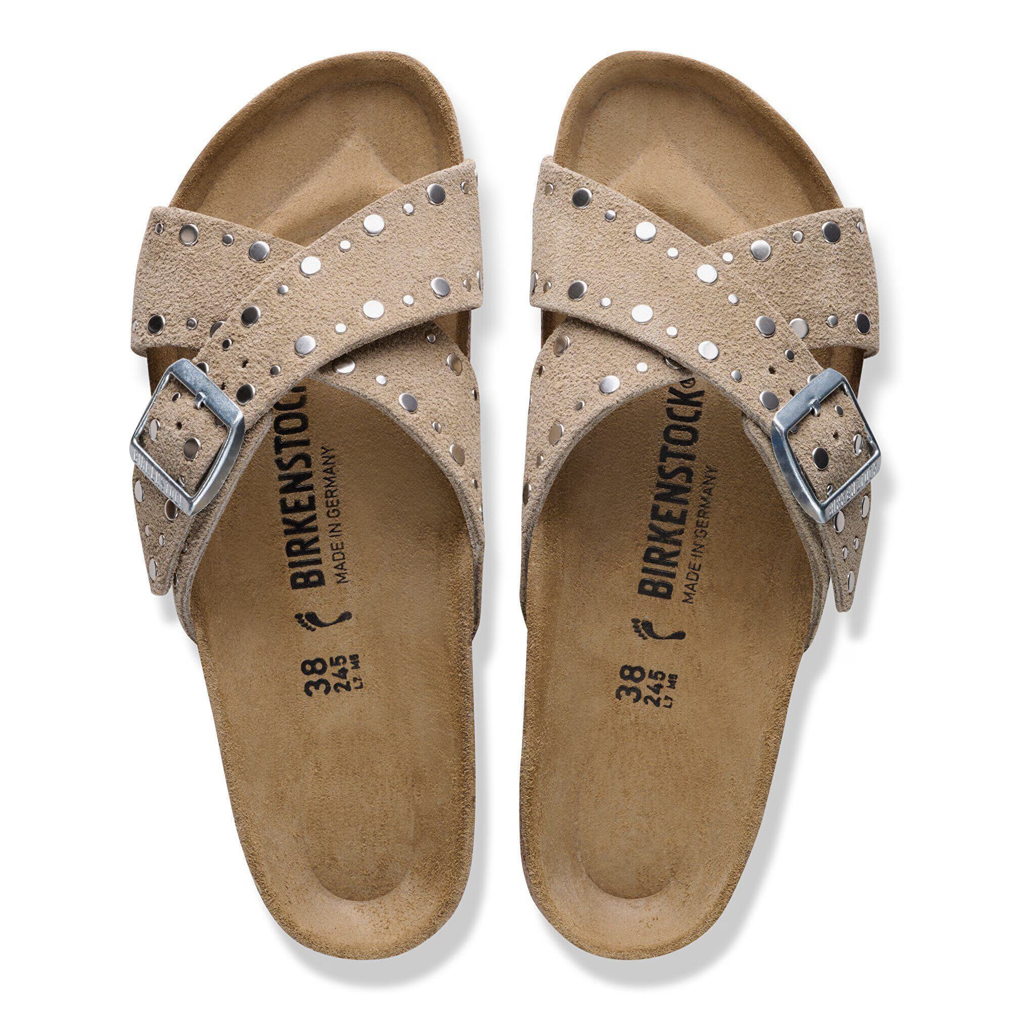 Siena Rivet Border Suede Leather