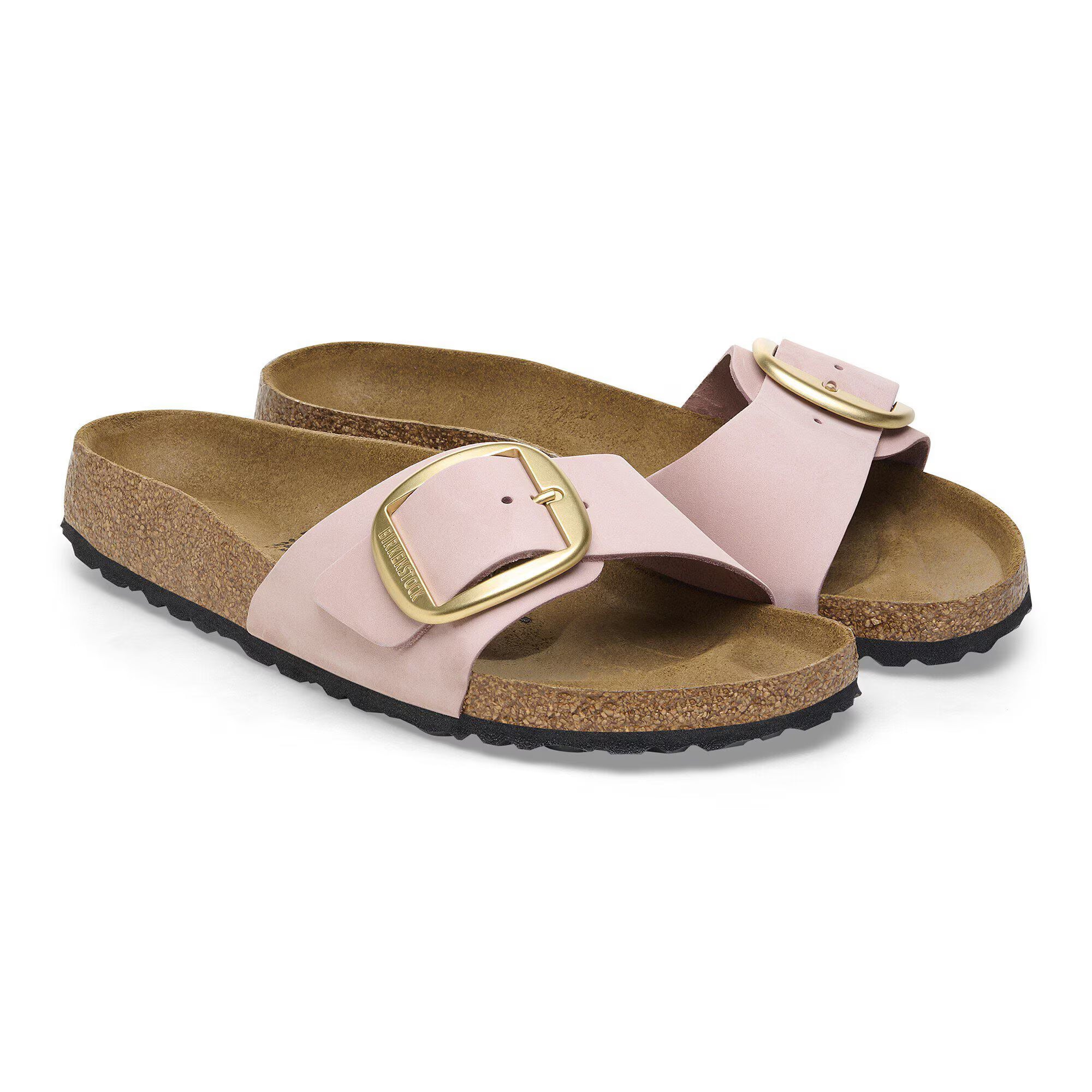 Madrid Big Buckle Nubuk Leather
